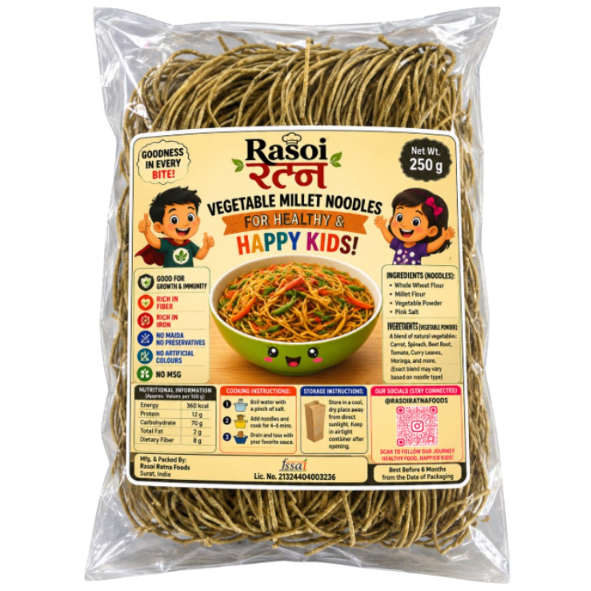 Multi millet noodles