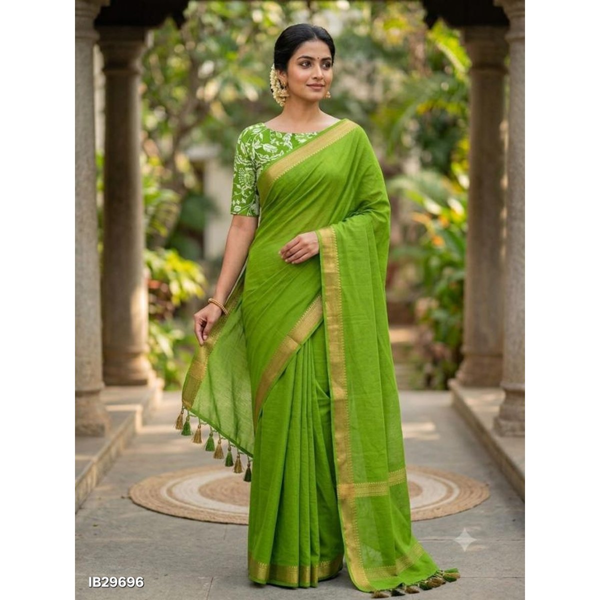 pure mul cotton saree