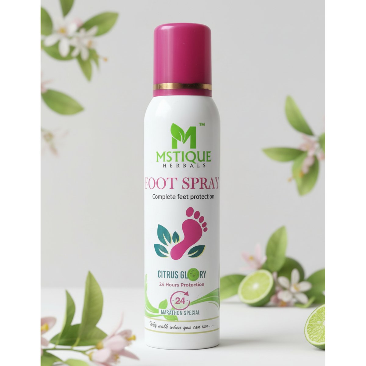 MSTIQUE HERBALS FOOT SPRAY (125ml) For Odor, Sweat & Foot Care