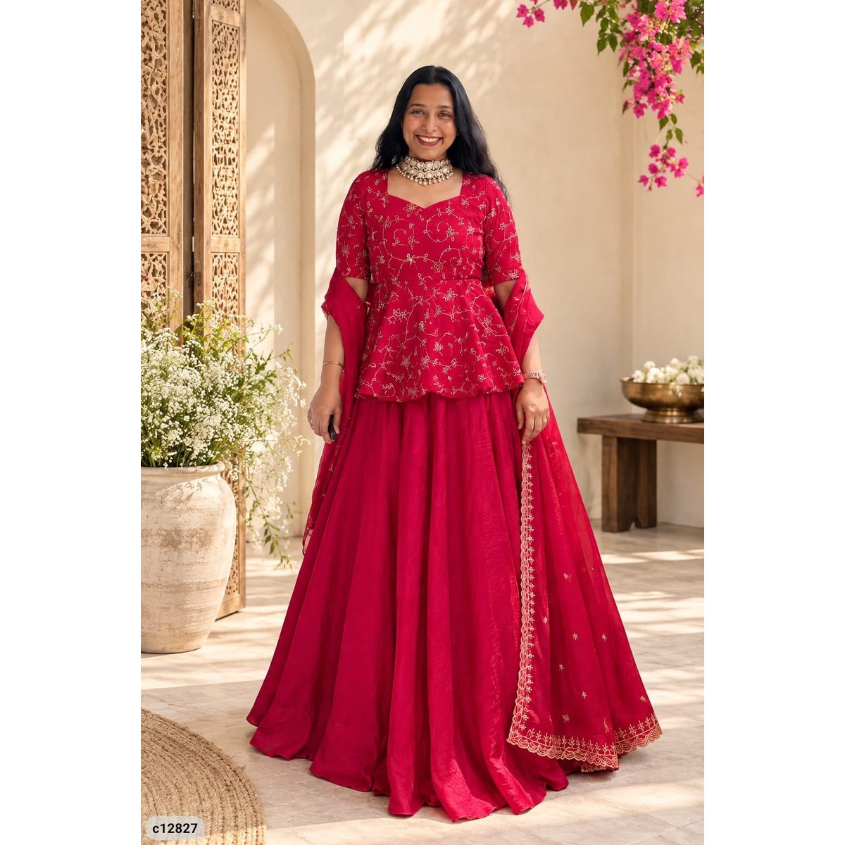  3-piece ethnic ensemble dress